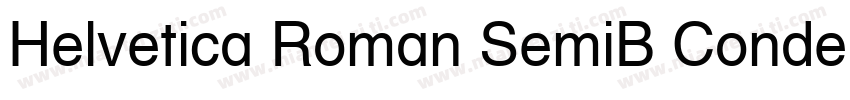 Helvetica Roman SemiB Condensed字体转换